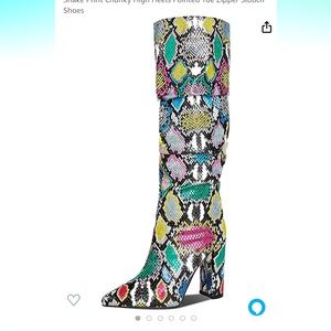 Multi Color Reptile Boot